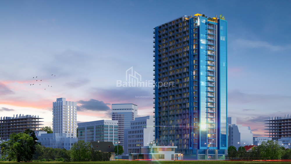 Строящийся объект 55.8 м² - Григола Лорткипанидзе, Батуми, Грузия