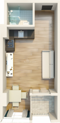 Квартира 35.37 м² - Мезгваурта, Чакви, Грузия