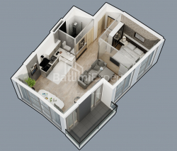 Квартира 1-комн 55.8 м² - Леха и Марии Качинских, Батуми