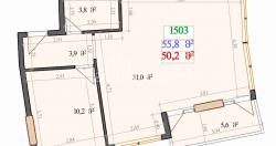 Строящийся объект 1-комн 55.8 м² - Леха и Марии Качинских, Батуми
