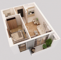 Квартира 1-комн 27 м² - Давида Агмашенебли, Батуми